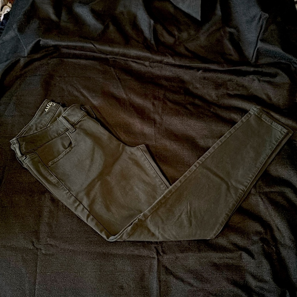 Women’s American Eagle Outfitters Black Jeggings Super Low